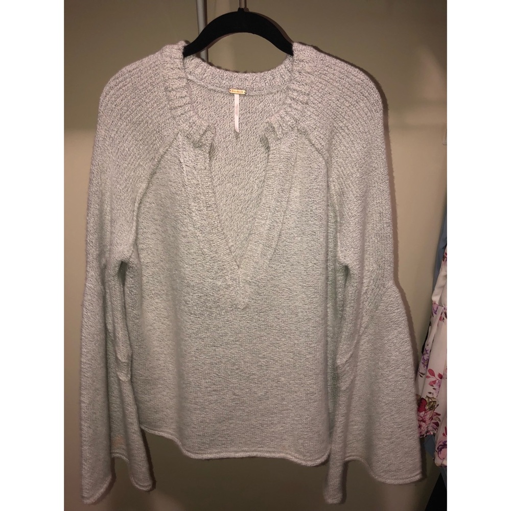 Free People Lovely Lines bell sleeve pullover